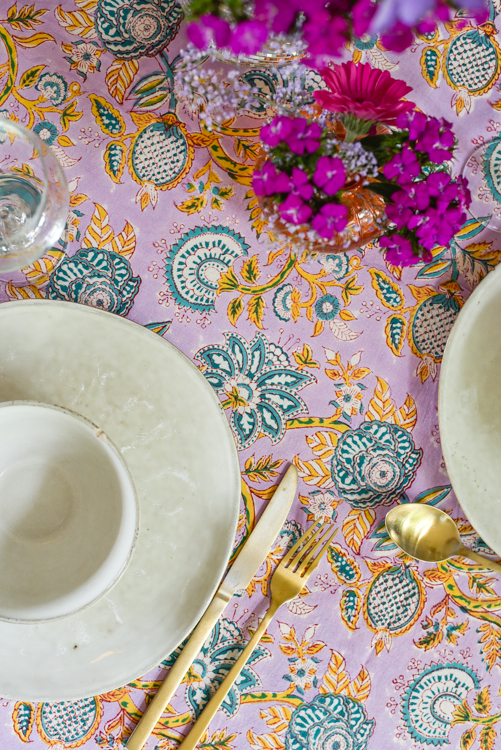 Blockprint tafelkleed xl