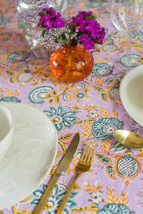 Blockprint tafelkleed xl