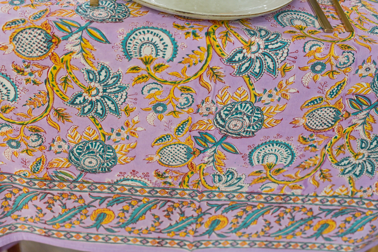 Blockprint tafelkleed xl