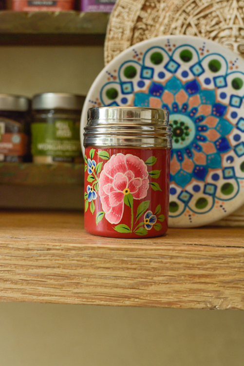 Beschilderde strooibusje