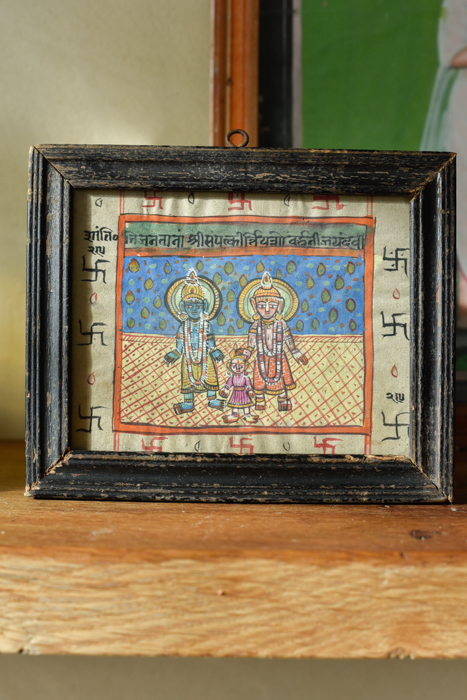 _DSC8231 Vintage schilderijtje Krishna