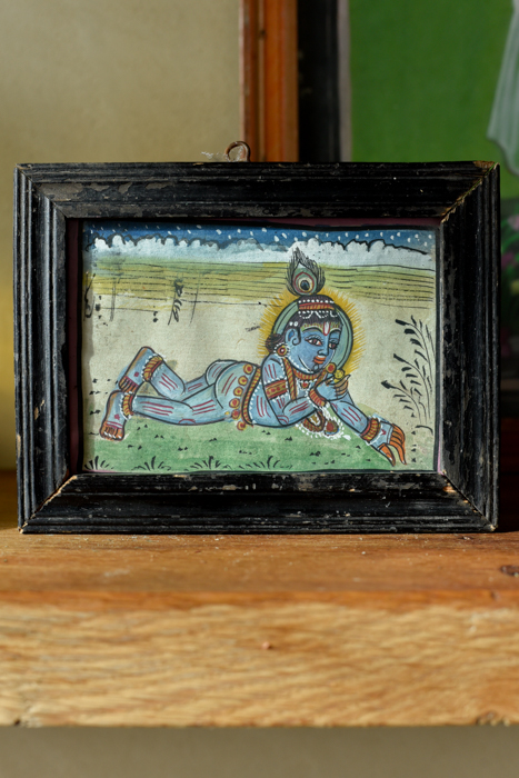 _DSC8272 Vintage schilderijtje Krishna