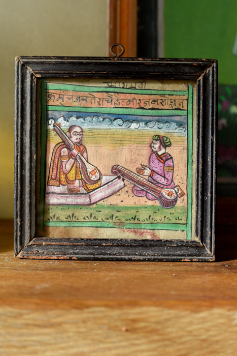 _DSC8275 Vintage schilderijtje Sitar